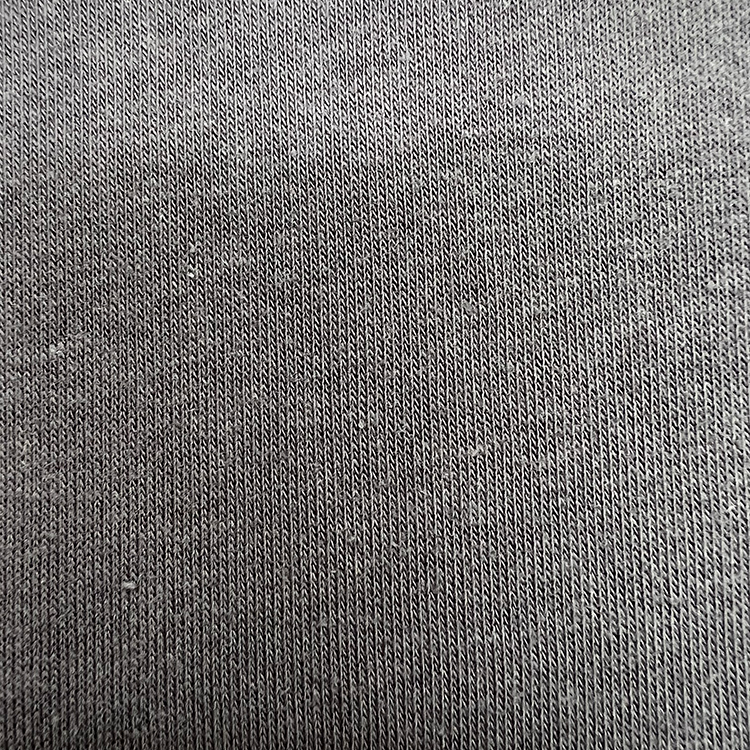 Drevené uhlie sivej pevnej mäkkej mikiny fleece tkanina