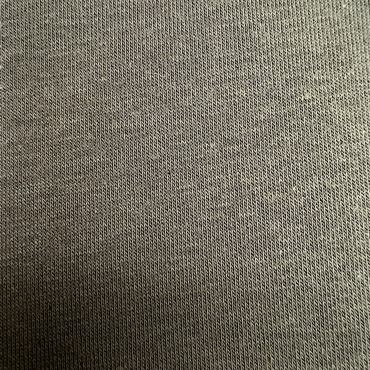 Leso-zelené napínacie fleece pletené tkanina na šitie oblečenia, mikiny